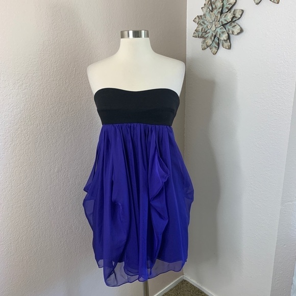 La Rok New With Tags Strapless Chiffon Dress Size Medium - Picture 1 of 15